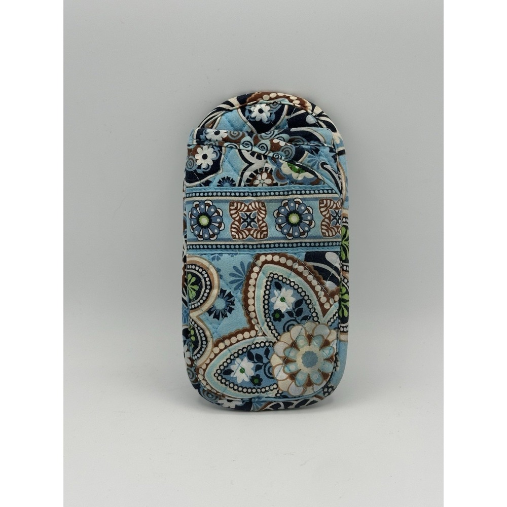 Vera Bradley Retired Bali Blue Soft Eyeglass Sunglasses Case Quilted